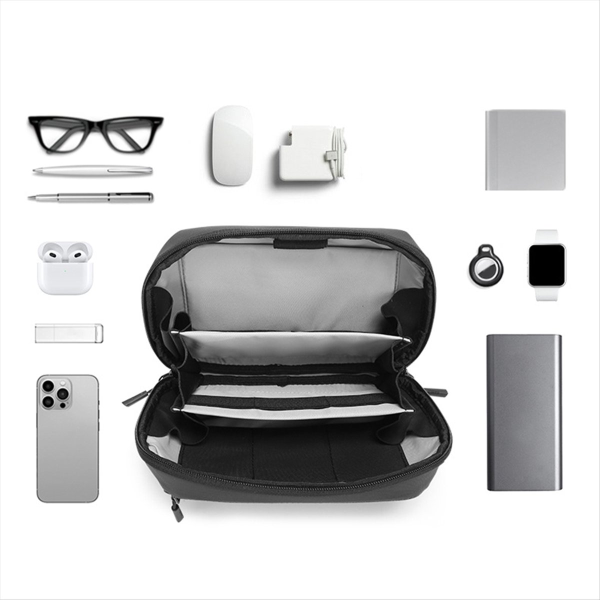 Tech Accessories Travel Organizer Pouch - ☶ ❈ ＊ ♥ AC1579-Wasserdichte Technik-Tasche
