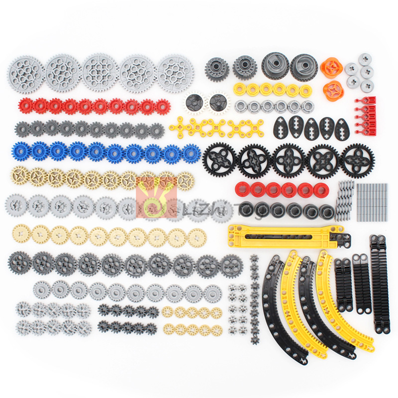 Tech Gear Accessories - 213PCS Hohe-Tech MOC Mechanische Groß Gebäude
