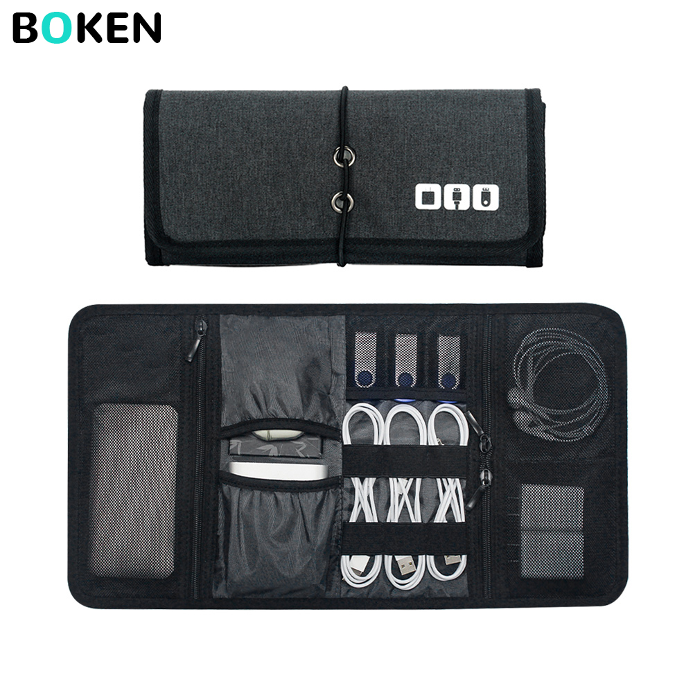 Tech Accessories Travel Organizer Pouch - Tech-Organizer-Tasche Kabelaufbewahrung Reise-Elektronikzubehör-Beutel für Ladegerät Powerbank
