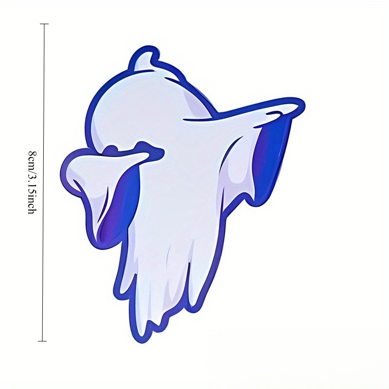 Tech Gear Accessories - 2 Stück Dabbing Ghost Vinyl-Aufkleber, Neon