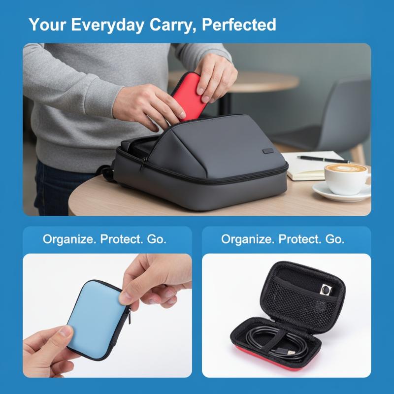 Stoßfeste EVA-Tech-Zubehör-Org – Tech Accessories Organizer Pouch Bewertung und Preis