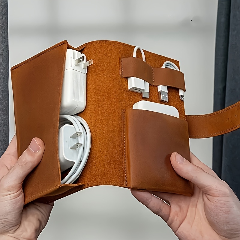 1 Stück Leder-Organizer-Tasche – Tech Accessories Travel Organizer Pouch Bewertung und Preis